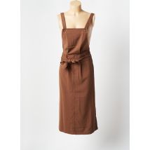 LOLA ESPELETA - Robe mi-longue marron en polyester pour femme - Taille 38 - Modz