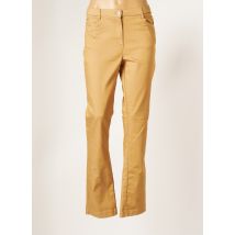 CHRISTINE LAURE - Pantalon droit marron en coton pour femme - Taille 44 - Modz