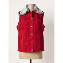 AGATHE & LOUISE - Veste casual rouge en coton pour femme - Taille 42 - Modz