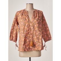 CHICOSOLEIL - Blouse marron en coton pour femme - Taille 40 - Modz