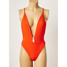 KHASSANI - Maillot de bain 1 pièce orange en polyamide pour femme - Taille 38 - Modz