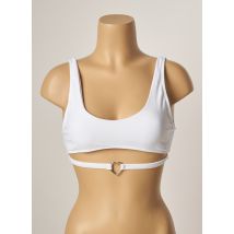 KHASSANI - Haut de maillot de bain blanc en polyamide pour femme - Taille 40 - Modz