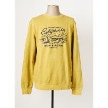 IRON AND RESIN - Sweat-shirt jaune en coton pour homme - Taille M - Modz