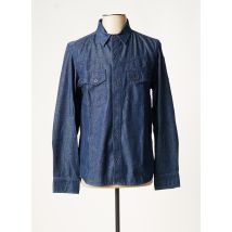IRON AND RESIN - Chemise manches longues bleu en coton pour homme - Taille M - Modz