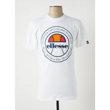 ELLESSE - T-shirt blanc en coton pour homme - Taille XS - Modz