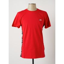 FILA - T-shirt rouge en coton pour homme - Taille S - Modz