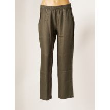 MALOKA - Pantalon droit vert en lin - Femme - Taille 36 - Modz