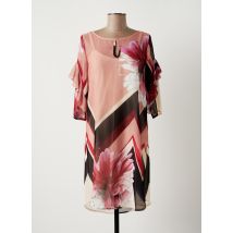 ELEONORA AMADEI - Robe mi-longue rose en polyester pour femme - Taille 38 - Modz