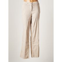 ANNA MONTANA - Pantalon droit beige en lin pour femme - Taille 44 - Modz
