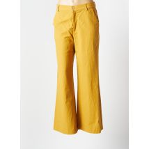 SEE U SOON - Pantalon chino jaune en coton pour femme - Taille 38 - Modz