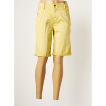 BROADWAY - Bermuda jaune en coton pour femme - Taille 44 - Modz