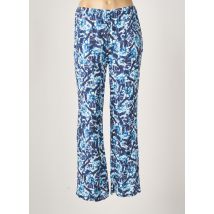 EMA BLUE'S - Pantalon droit bleu en viscose pour femme - Taille 38 - Modz