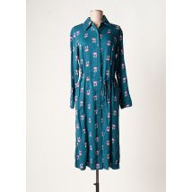 COMPAÑIA FANTASTICA - Robe mi-longue bleu en viscose pour femme - Taille 36 - Modz