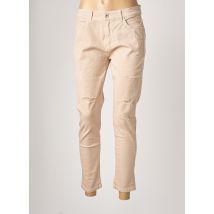 SISLEY - Pantalon droit beige en coton pour femme - Taille W25 - Modz