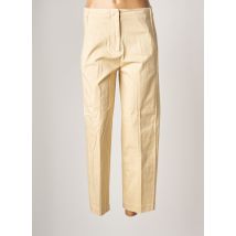 BENETTON - Pantalon 7/8 beige en coton pour femme - Taille 36 - Modz