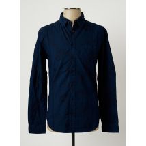 LTB - Chemise manches longues bleu en coton pour homme - Taille S - Modz