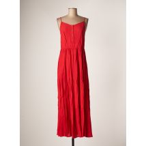 THE KORNER - Robe longue rouge en coton pour femme - Taille 42 - Modz