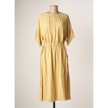 THE KORNER - Robe mi-longue beige en lin pour femme - Taille 38 - Modz