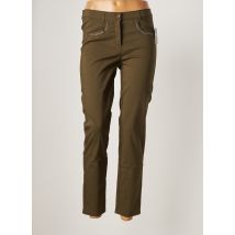 FRANK WALDER - Pantalon 7/8 vert en viscose pour femme - Taille 38 - Modz