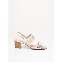 SWEET - Sandales/Nu pieds beige en cuir pour femme - Taille 41 - Modz