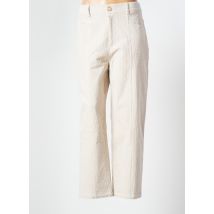 SEE THE MOON - Pantalon droit beige en coton pour femme - Taille 42 - Modz