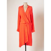 SUNCOO - Robe mi-longue orange en viscose pour femme - Taille 40 - Modz