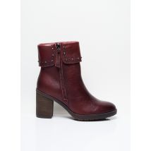 CARMELA - Bottines/Boots rouge en cuir pour femme - Taille 41 - Modz