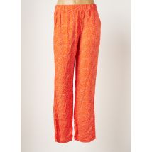 ÉTYMOLOGIE - Pantalon large orange en viscose pour femme - Taille 40 - Modz