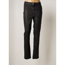 PAUSE CAFE - Pantalon slim noir en coton pour femme - Taille 46 - Modz