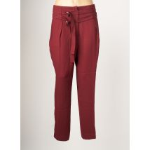 EVA KAYAN - Pantalon droit rouge en polyester pour femme - Taille 44 - Modz