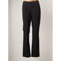KANOPE - Pantalon droit noir en coton pour femme - Taille 46 - Modz