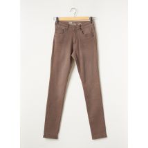 PARA MI - Pantalon slim marron en coton pour femme - Taille W24 L32 - Modz