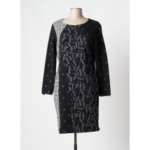 DIVAS - Robe mi-longue noir en polyester pour femme - Taille 42 - Modz