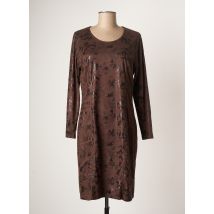 GREGORY PAT - Robe mi-longue marron en polyester pour femme - Taille 46 - Modz