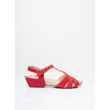 LUXAT - Sandales/Nu pieds rouge en cuir pour femme - Taille 40 - Modz