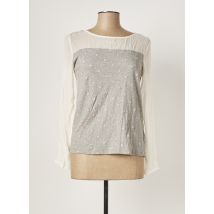 NEW MAN - T-shirt gris en coton pour femme - Taille 42 - Modz