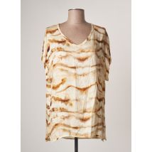 PLEASE - Blouse beige en viscose pour femme - Taille 38 - Modz