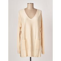 MARINA V - Pull tunique beige en polyamide pour femme - Taille 40 - Modz