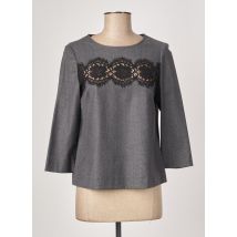 GERARD DAREL - Top gris en laine vierge pour femme - Taille 40 - Modz