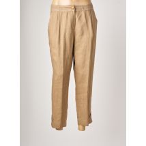 FUEGO WOMAN - Pantalon chino beige en lin pour femme - Taille 44 - Modz