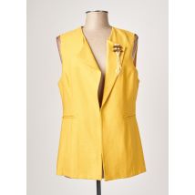 JUMFIL - Gilet sans manche jaune en viscose pour femme - Taille 38 - Modz