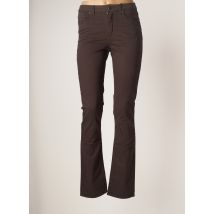 EMMA & ROCK - Pantalon slim marron en coton pour femme - Taille 36 - Modz