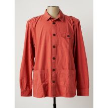 TIBET - Chemise manches longues orange en coton pour homme - Taille M - Modz