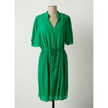 GEISHA - Robe mi-longue vert en viscose pour femme - Taille 38 - Modz