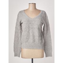 C'EST BEAU LA VIE - Pull gris en acrylique pour femme - Taille 38 - Modz