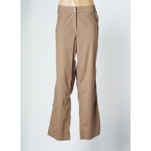 FRED SABATIER PANTALONS FEMME DE COULEUR BEIGE - Grande Taille