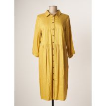 CISO - Robe mi-longue jaune en viscose pour femme - Taille 42 - Modz