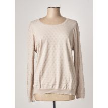 MONTAGUT - Pull beige en coton pour femme - Taille 42 - Modz