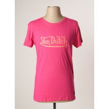 VON DUTCH - T-shirt rose en coton pour homme - Taille XS - Modz