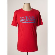 VON DUTCH - T-shirt rouge en coton pour homme - Taille S - Modz